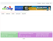 Tablet Screenshot of bestonlinecasino101.com